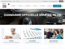 Tablet Screenshot of bmw-club.dk